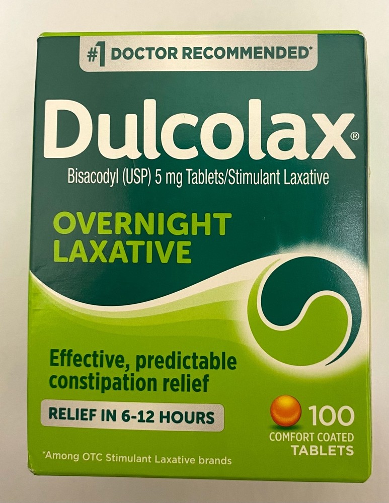 Dulcolax Laxative Gentle Dependable Constipation Relief , 100 Tablets, Exp:04/26