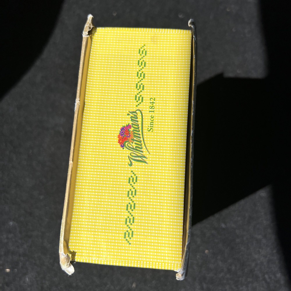 Vintage WHITMAN'S Sampler Assorted Chocolate 12 oz. Cross Stitch Box; Empty