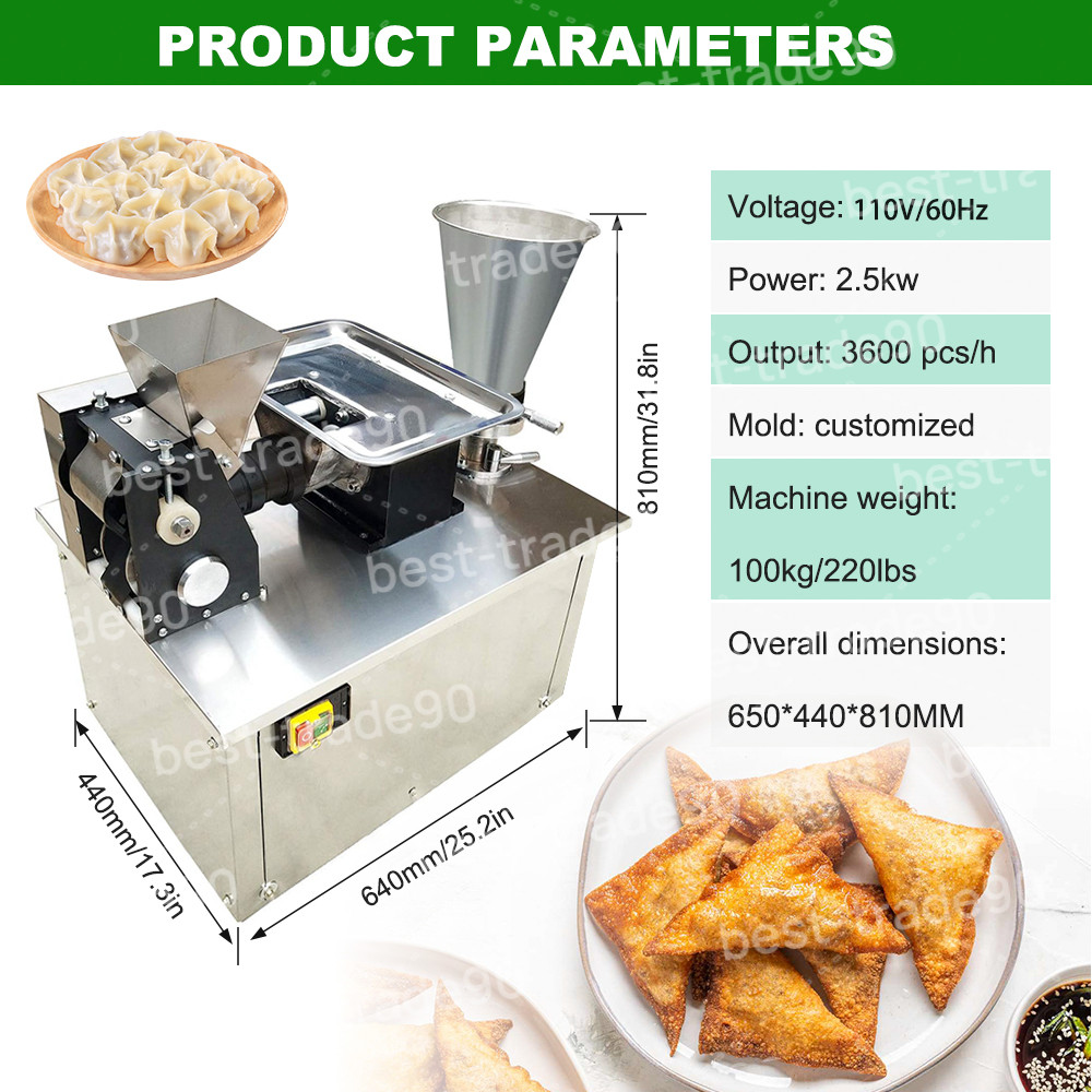 Commercial Dumpling Making Machine Electric Big Empanada Wrapper Maker Stainless