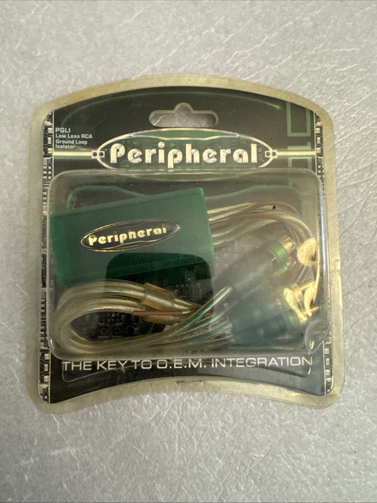 Peripheral PGLI Low Loss RCA Ground Loop Isolator Wire New