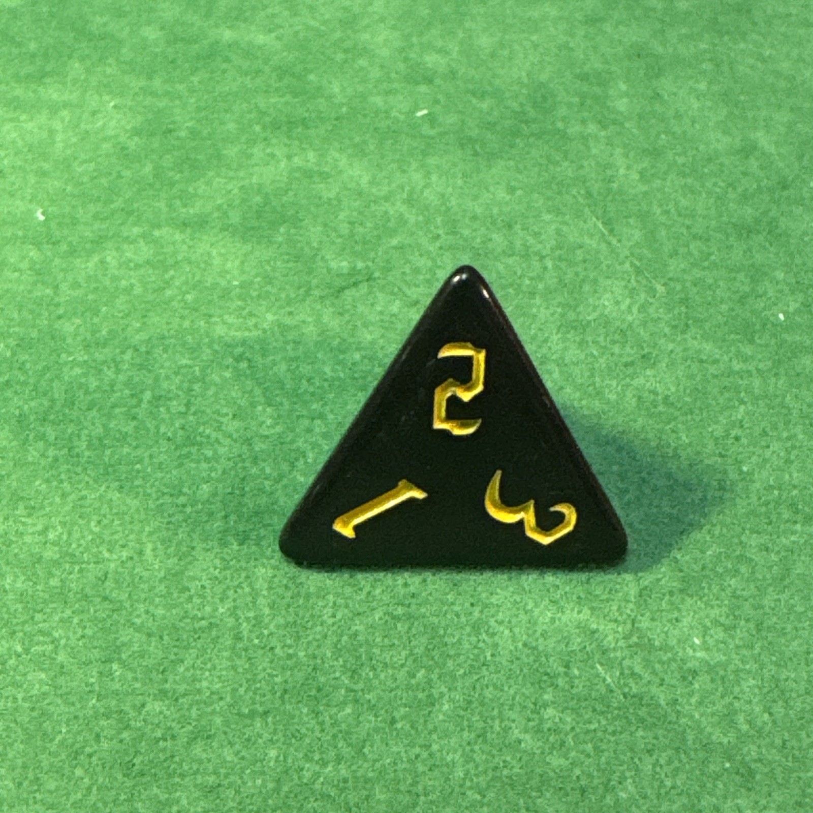 Black 7-piece Acrylic Dice Set - RPG DND 17