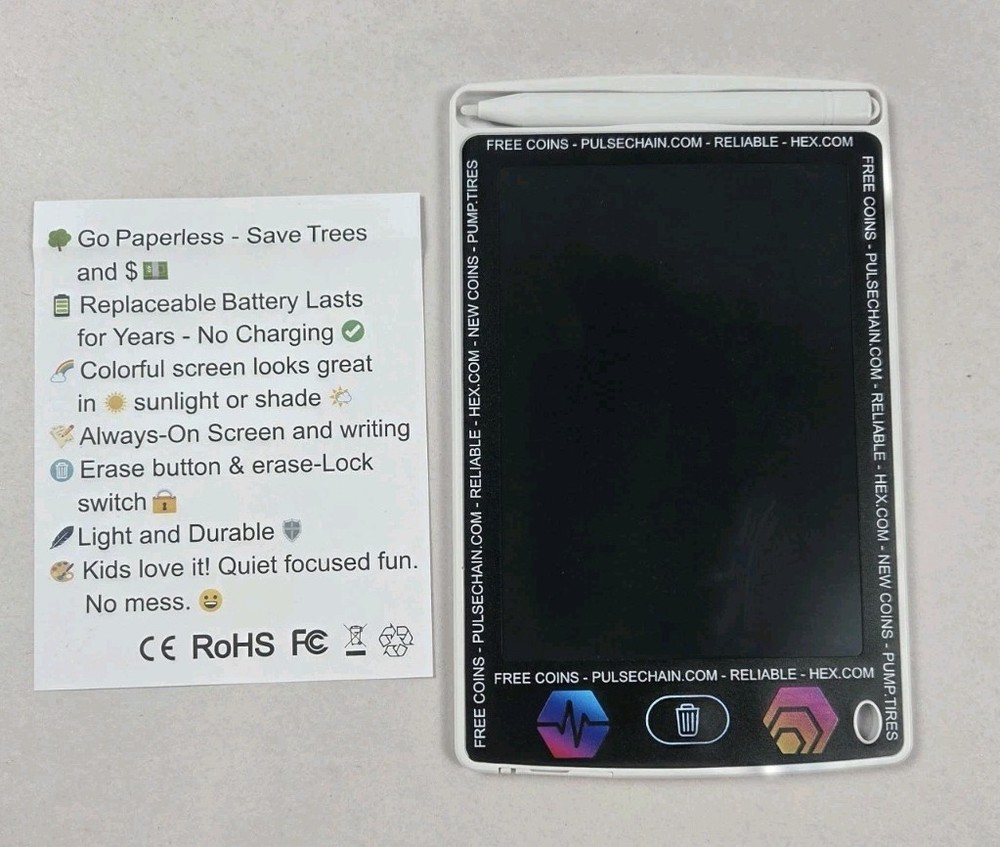 PULSE CHAIN HEX LCD tablet device
