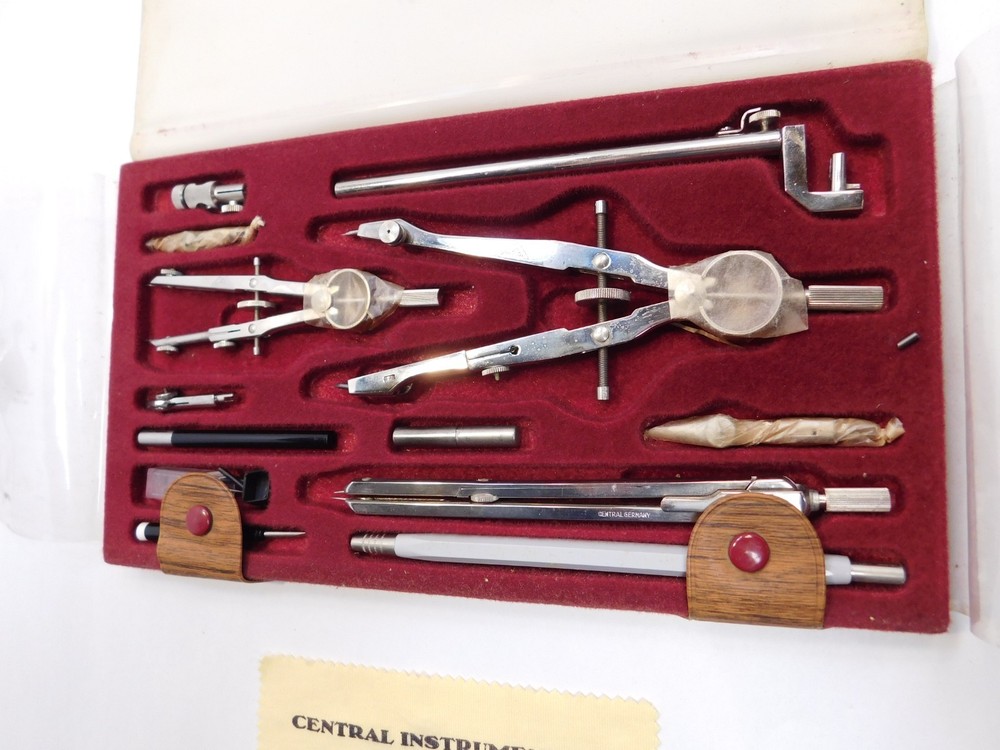 Central Instrument Co. Drafting Precision Drawing Set 595 K