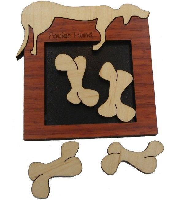 Fauler Hund - Wooden Packing Problem Brain Teaser
