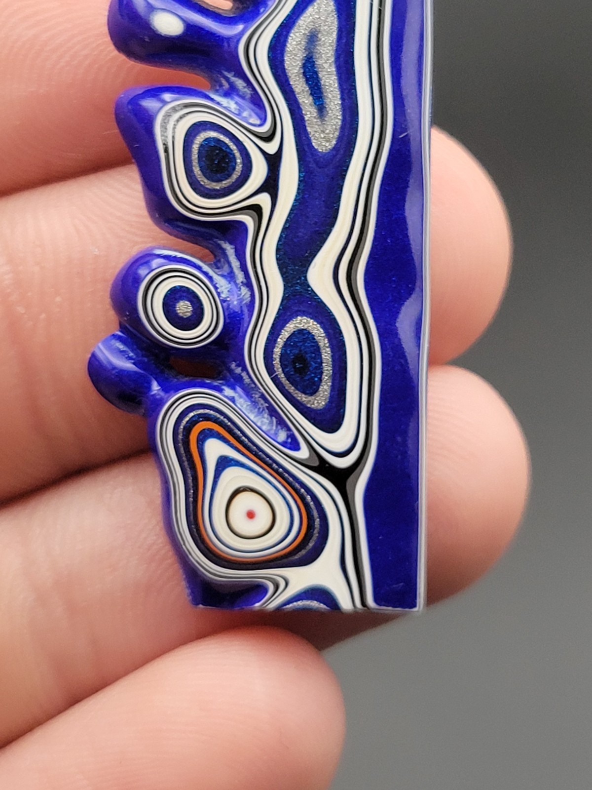 KENWORTH TRUCKING FORDITE DETROIT AGATE CABOCHON