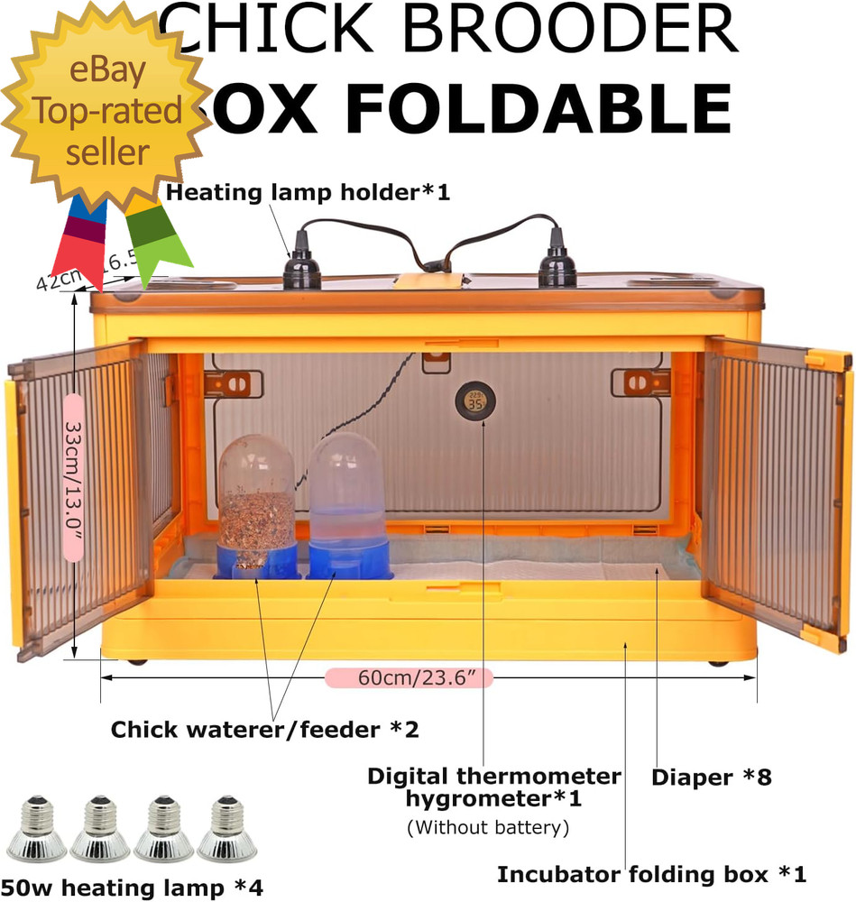 Chicken Brooder Box for Chicks Chicken Brooder Box Kit with Heater
