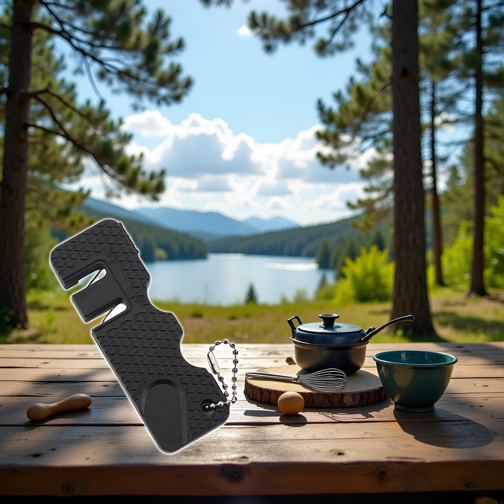 Kitchen Knife Sharpener Mini Outdoor Whetstone For Kitchen Pocket Sharp Knife...