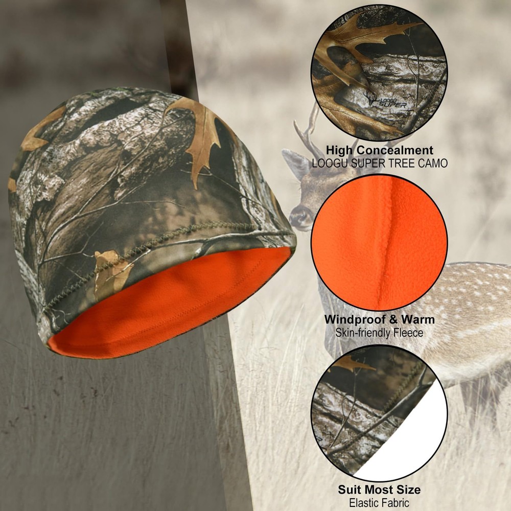 Outdoor Double-Sided Fleece Hat Windproof and Warmth Cap