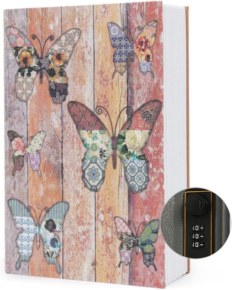 Book Safe Security Hidden Diversion Storage, Combination Lock, Choice Styles,NEW