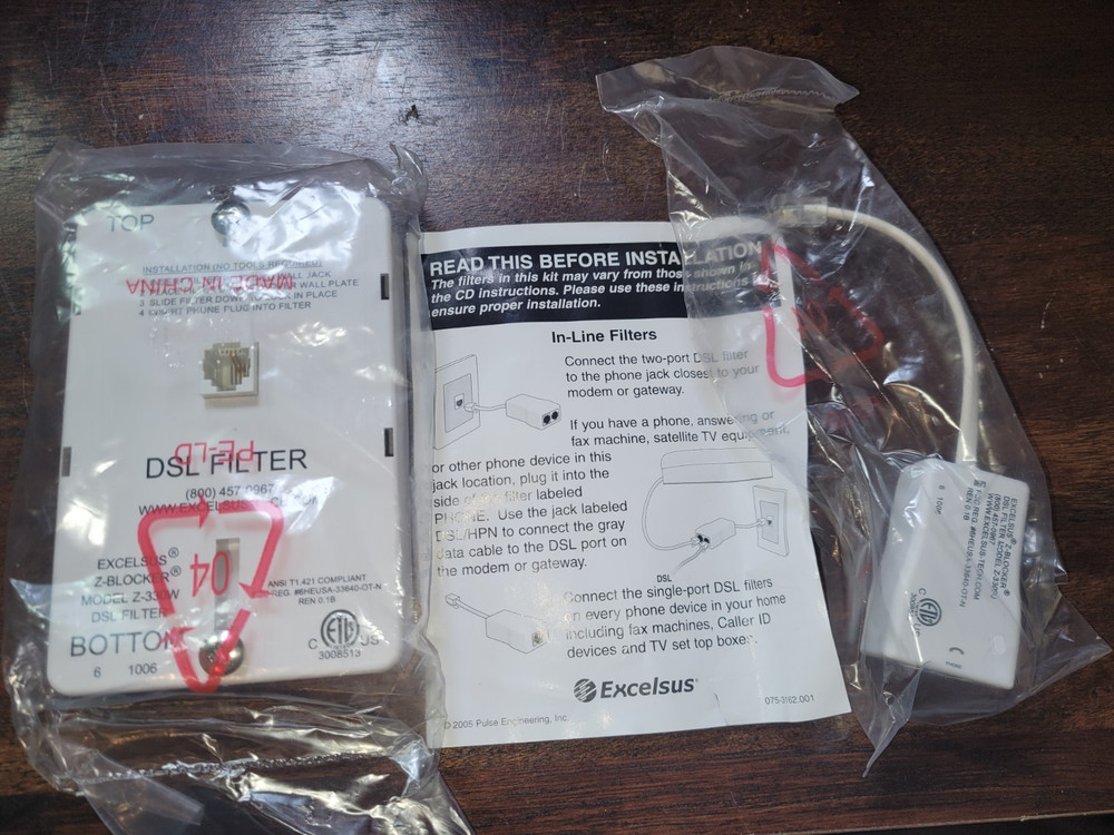 EXCELSUS  Z-330W DSL WALL MOUNT FILTER