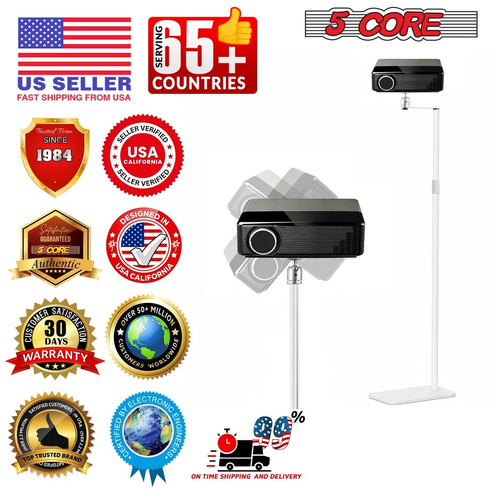 5 Core Projector Stand Floor Adjustable Heavy Base Universal Projectors Support