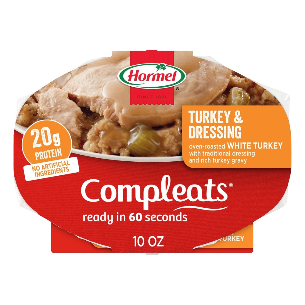 Turkey & Dressing Microwave Tray, 10 oz. (6 Pack)