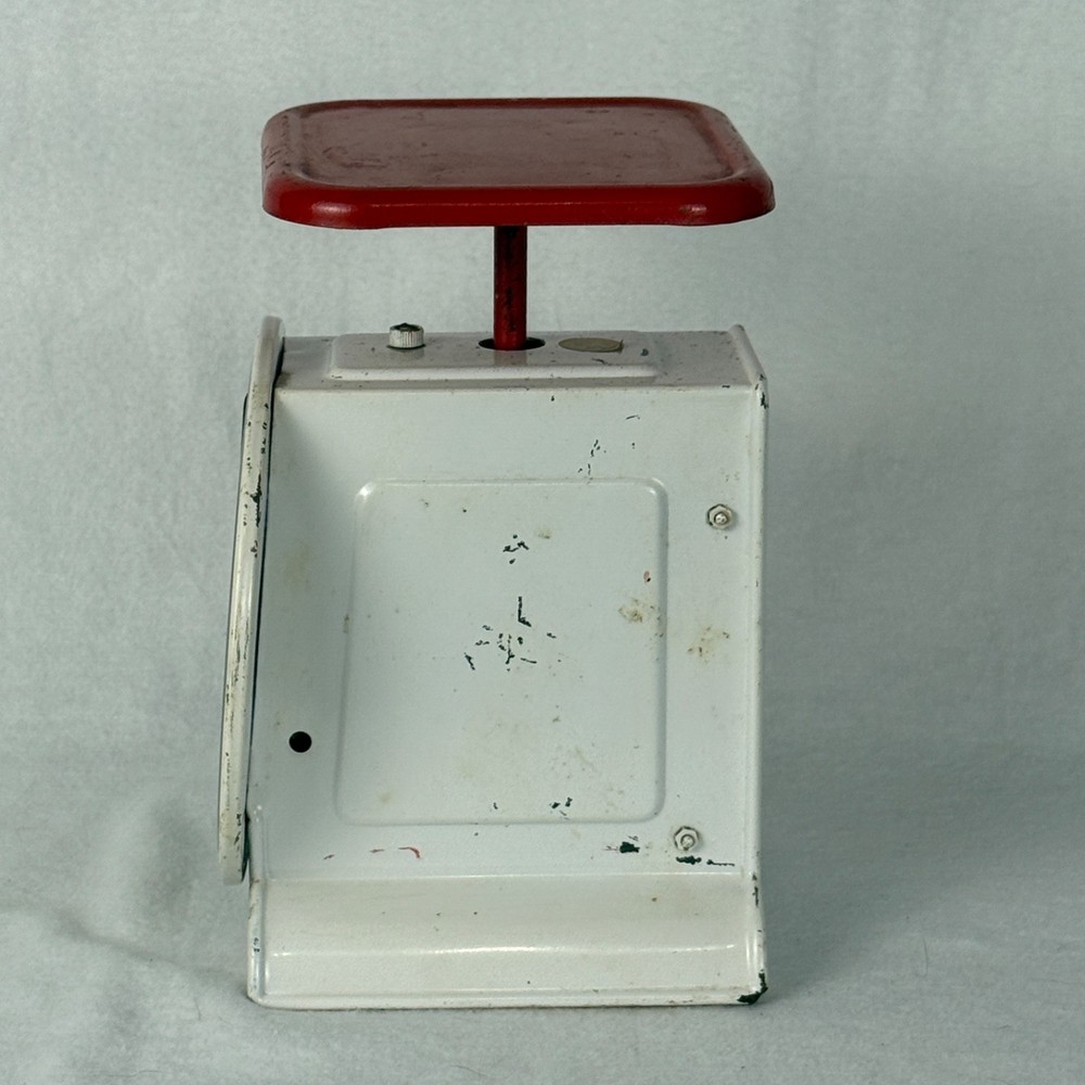 Vintage Hanson Red Model 2000 Utility Scale 25lb Capacity 1950s Primitive Décor