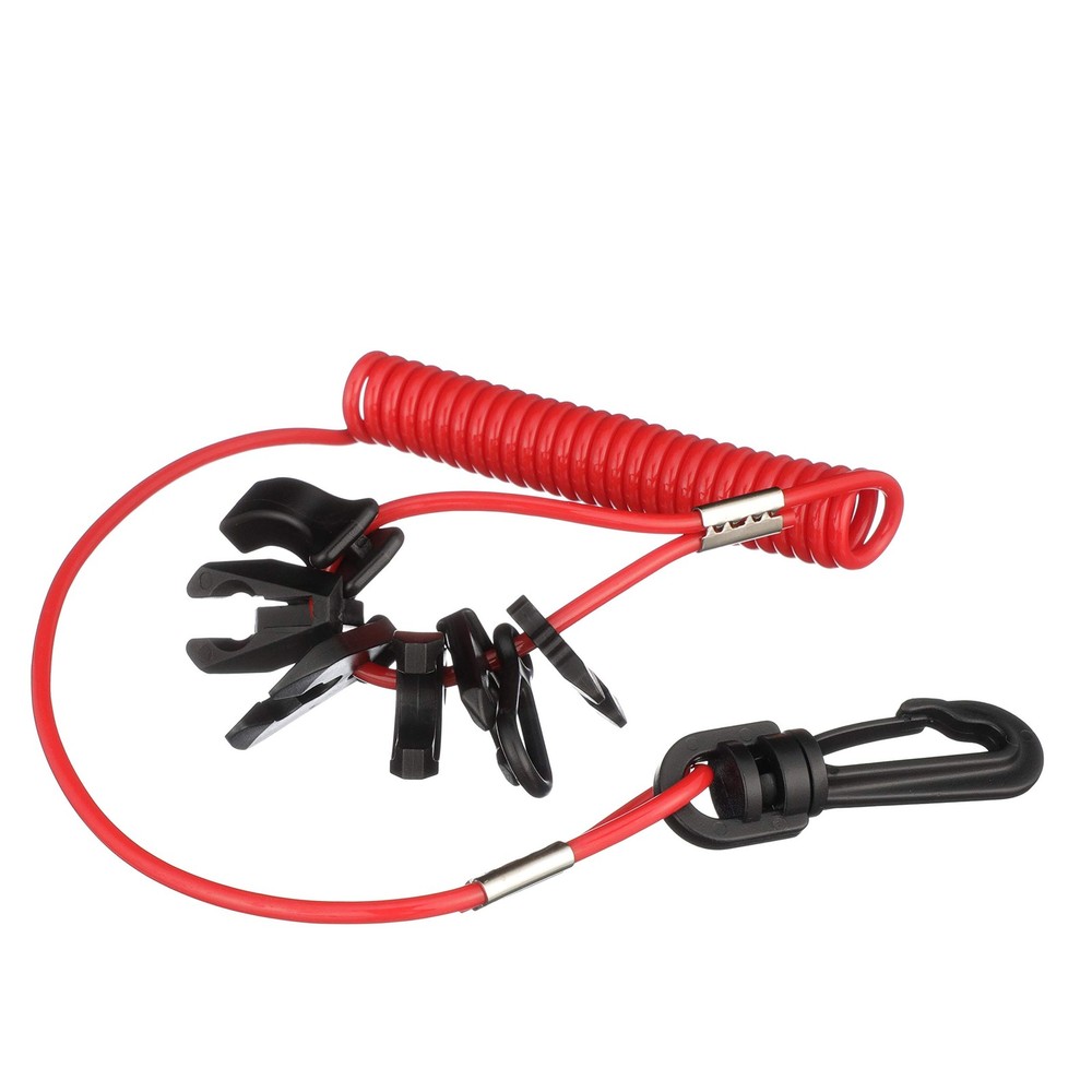 Seachoice 11671 Replacement Kill Switch, Red Lanyard w/ 7 Keys