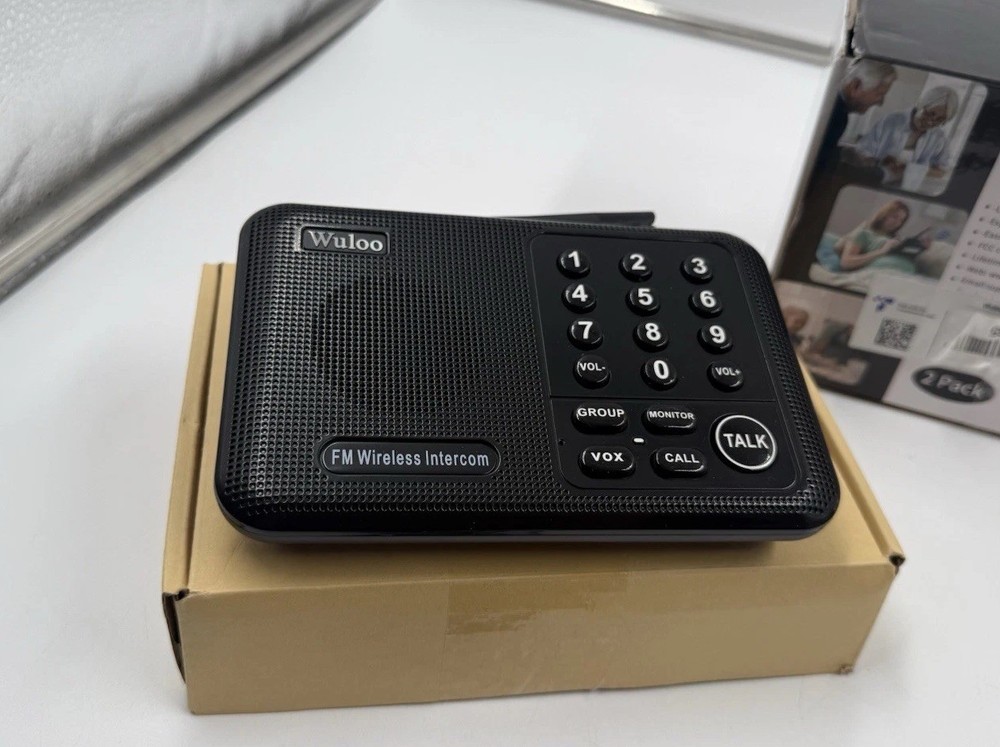 Wuloo WL666 Wireless Intercoms System - Black