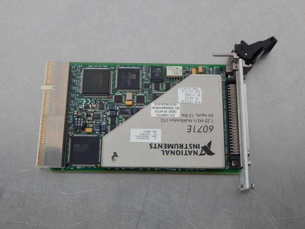 NATIONAL INSTRUMENTS 6071E MULTIFUNCTION I/O 64 INPUT CARD 12 BITS M1012