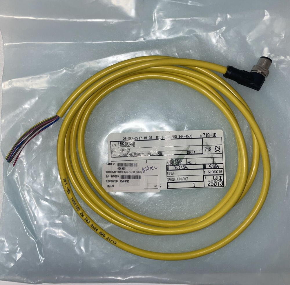 1406102 Phoenix Contact Sensor Actuator Cable Assembly 8 position