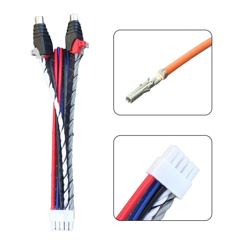 For Dual TBX10A Power Input Harness with Connector Easy Installation