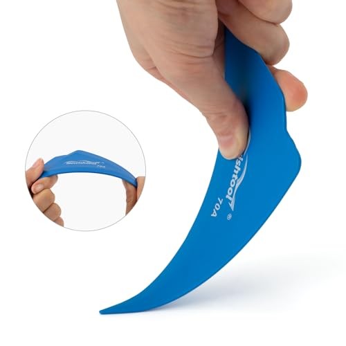 5-Pack Car Tint Tools Triangle Squeegee, 70A Hardness Blue Contour Corner