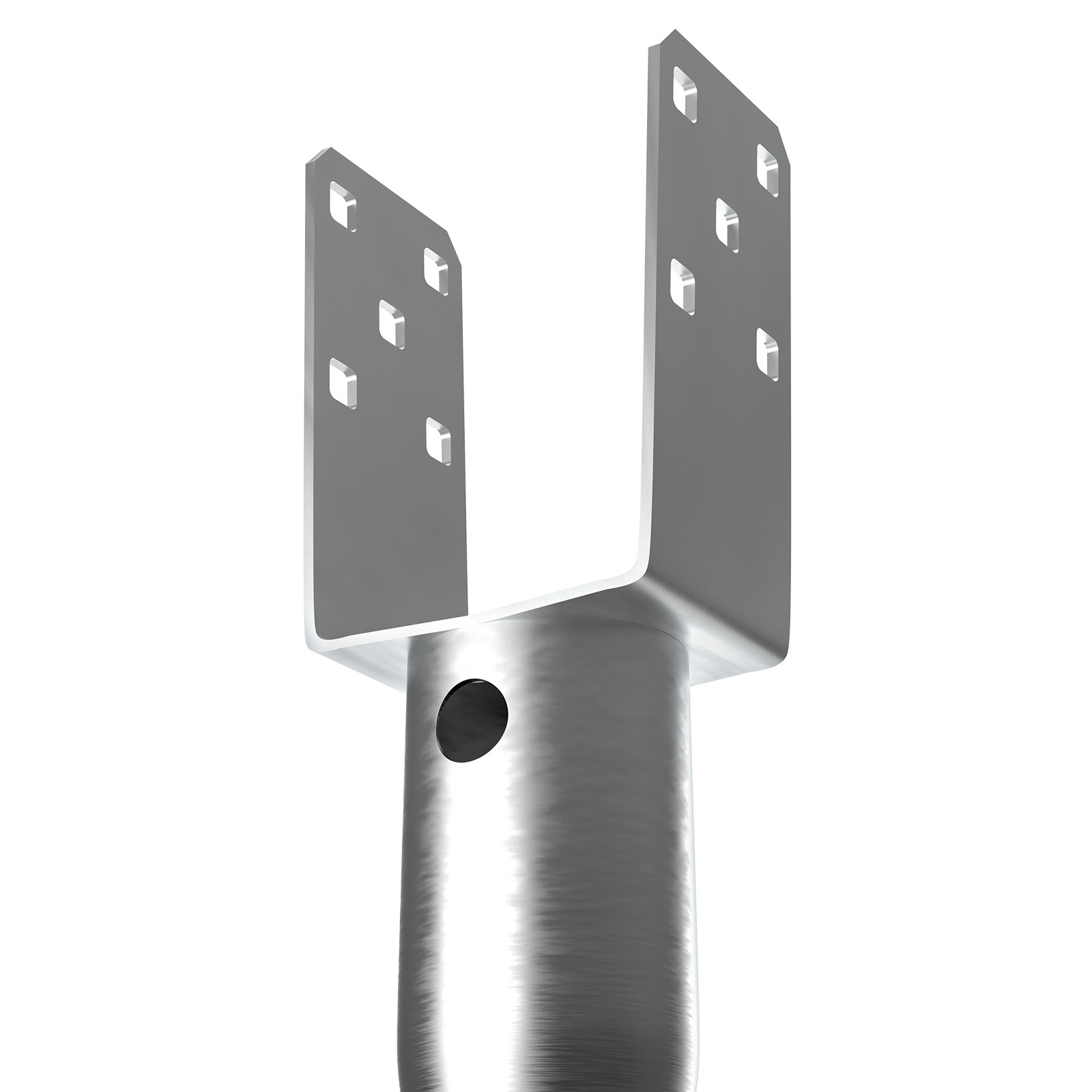 VEVOR No Dig Ground Anchor 4 Pack 3.94 x 2.76 x 27.56 in DIY Screw in Post Stake