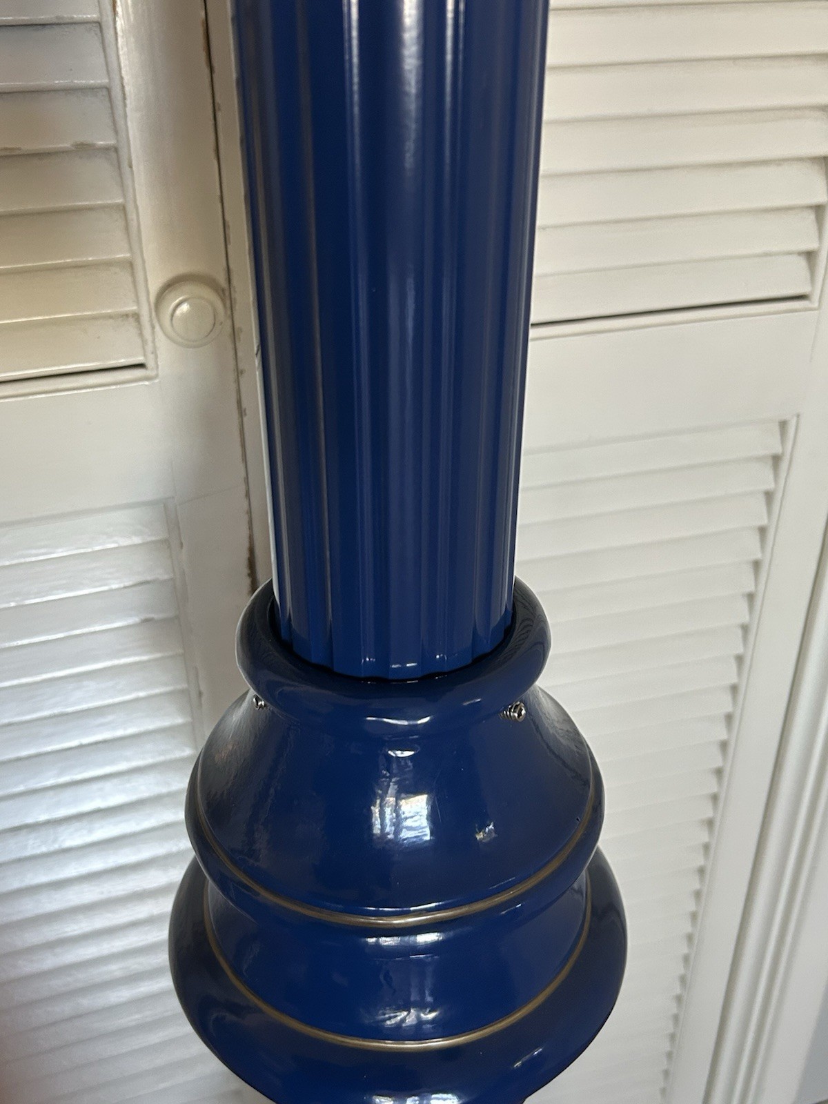 Gamewell Police Call Box With Matching Pedestal And Brass Eagle