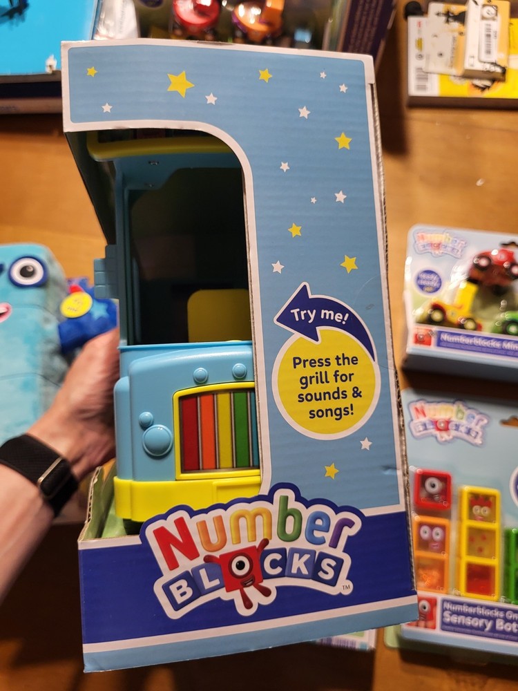 LOT 5 Number Blocks Sing Along MathLink Sensory Vehicles Counting Math Bus Set