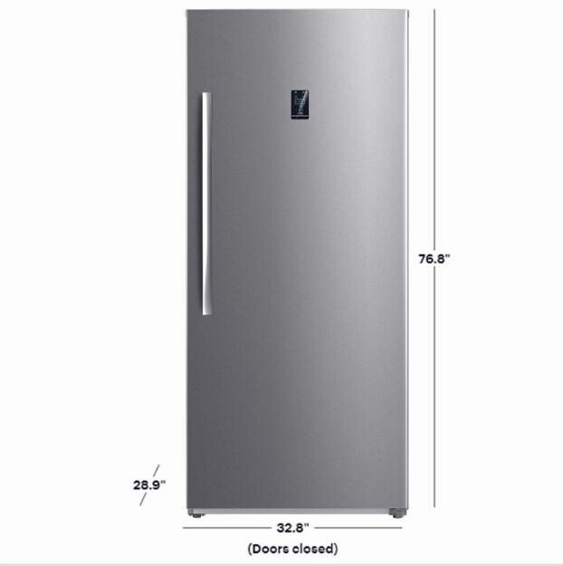 21 Cu.ft Upright Freezer / Fridge Conversion Stainless Steel Kitchen E Star