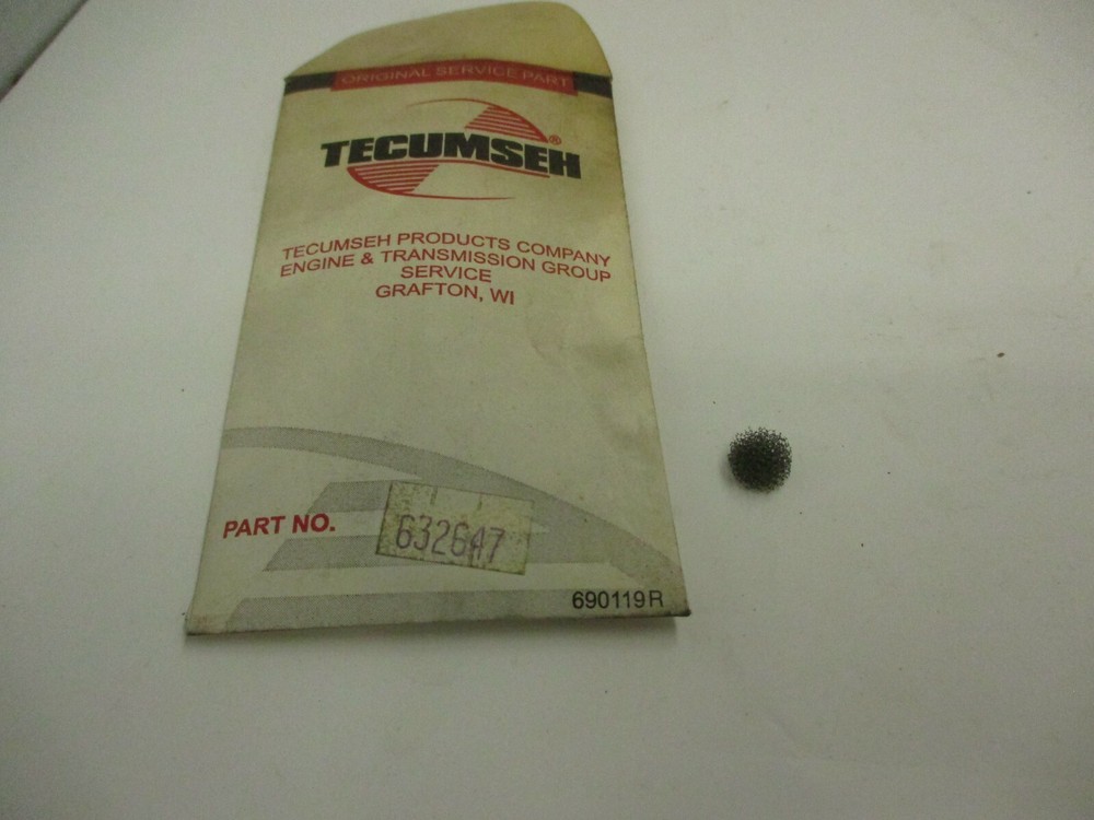 Genuine OEM Tecumseh 632647 Primer Bulb Filter