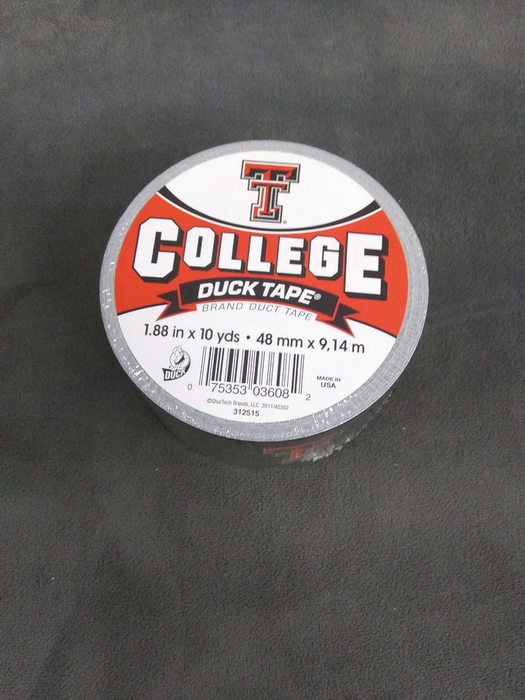 Duck Tape Texas Tech 1.88in X 10 Yards