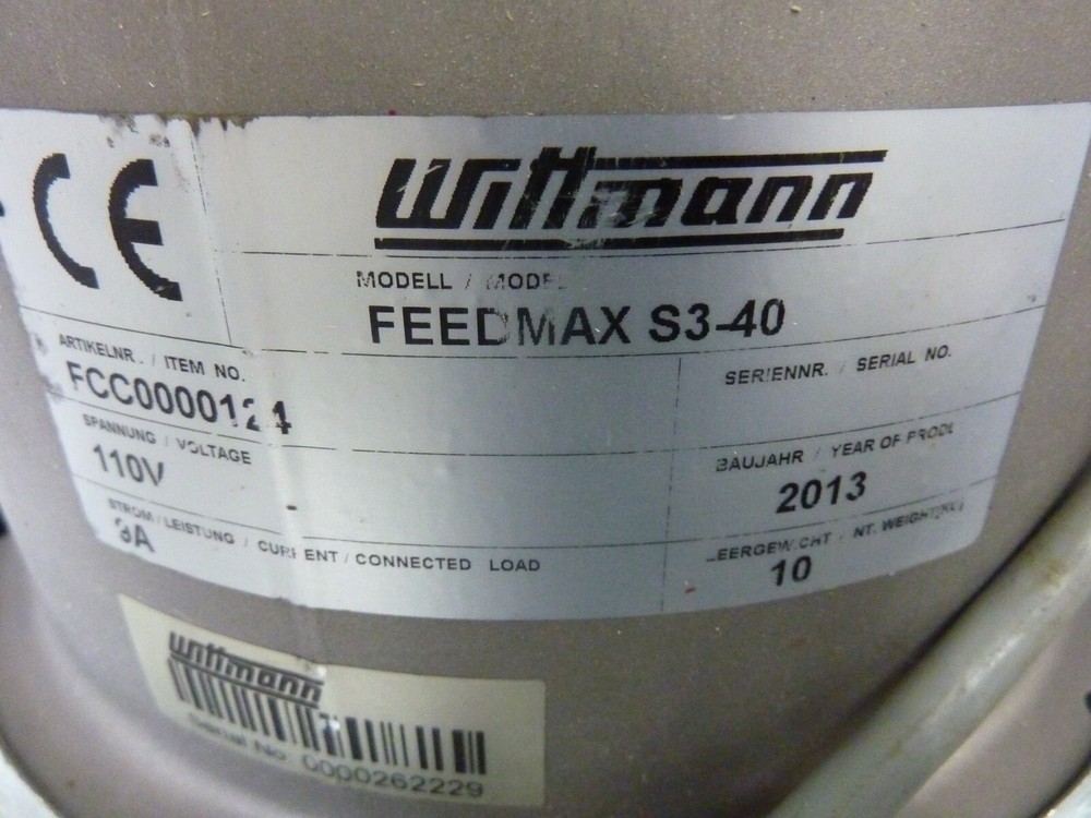 Wittman Feedmax S3-40 V&H Vacuum Loader 110V 9A With control panel (24191)