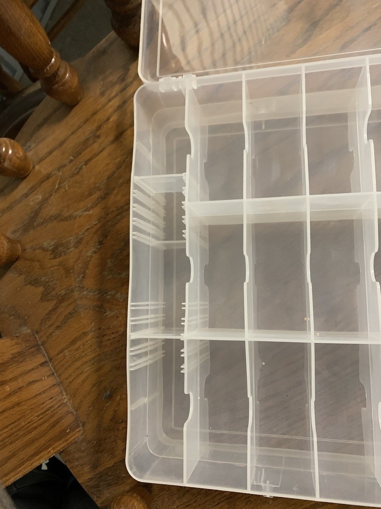 Double Sided Adjustable in Size Plastic Display Box