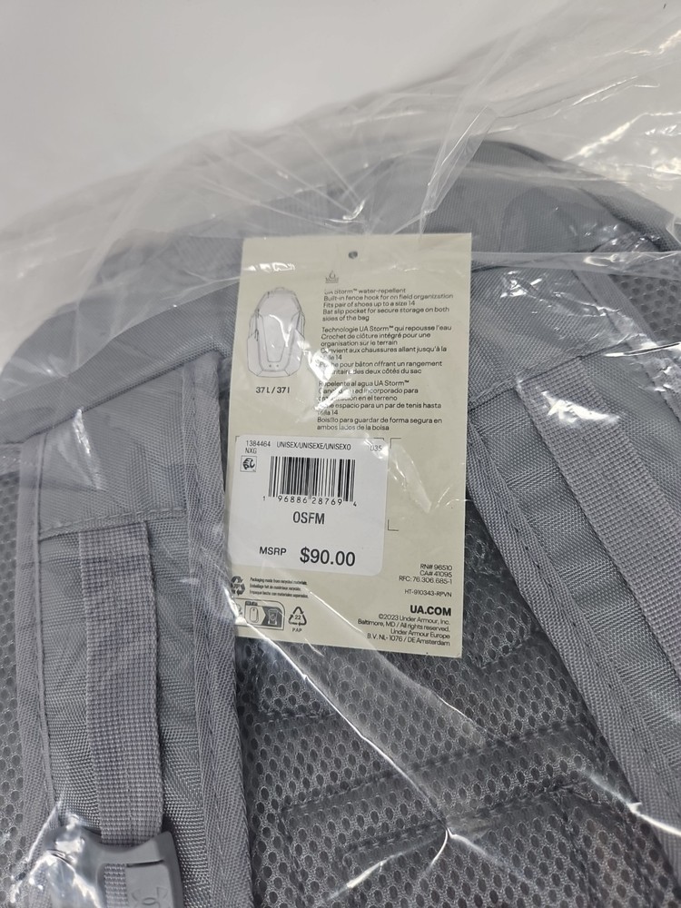 Under Armour Yard Backpack 2.0, Silver, New In Bag