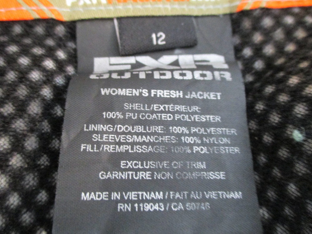 FXR Snowmobile Fresh Jacket Women’s Size 12 Real Tree Patterned