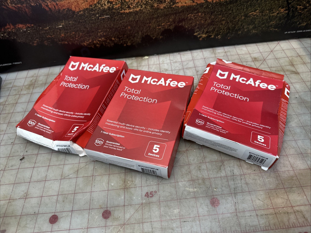 McAfee Total Protection for 5 Users Windows/Mac/Android/iOS/ChromeOS Product Key