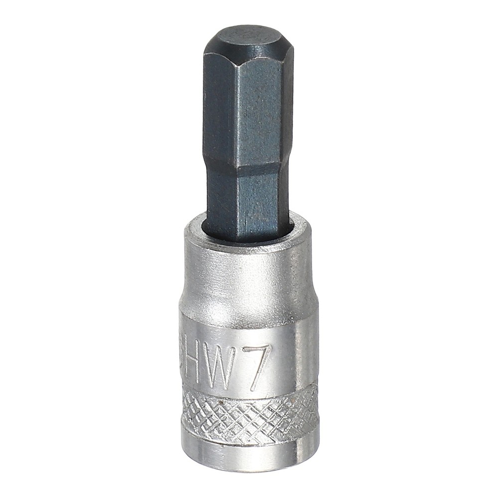 Hex Bit Socket H7 1/4" Drive 1.5" Length S2 Steel Bit CR-V Socket