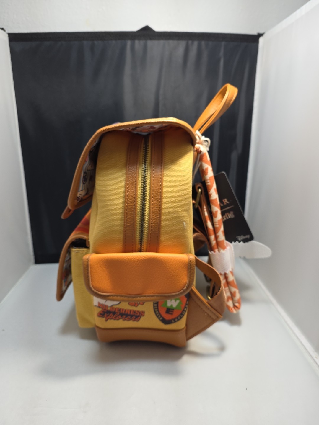 Loungefly Disney Pixar Up Parchwork Canvas Mini Backpack NWT