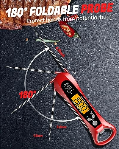 Instant Read Meat Thermometer Digital Cooking Fast & Precise Digital Thermometer