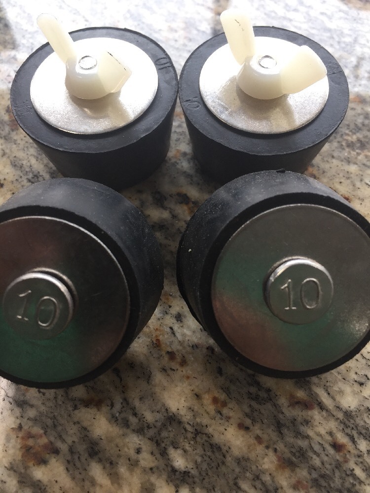 4 Pack - #10 Winter Pool Rubber Expansion Plug for Return Skimmer #10