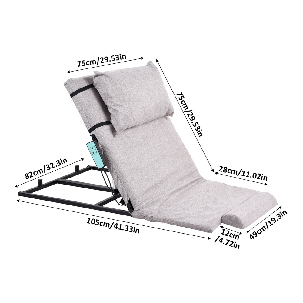 Electric Lifting Bed Backrest 2-80° Adjustable Back Rest Support