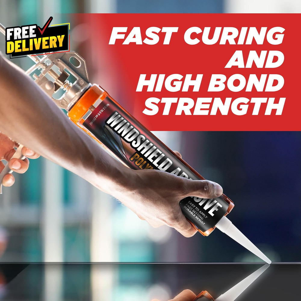 Polyurethane Windshield Adhesive Quick Curing & Weather Resistant Auto Glass A..