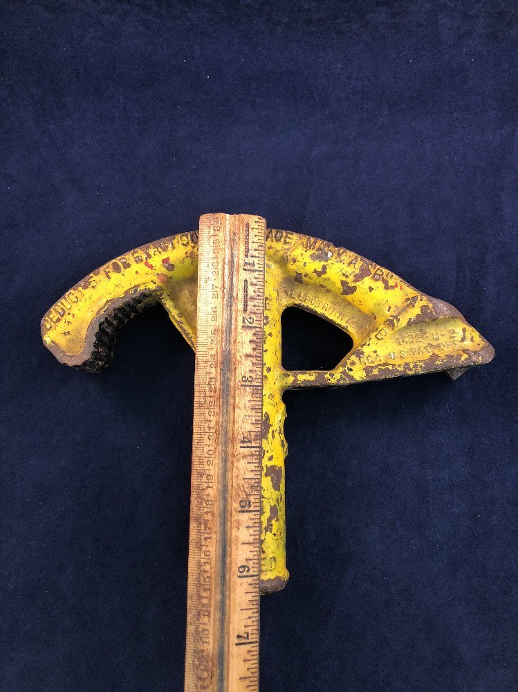 Vintage Yellow Electrunite 1/2" Pipe Bender Model 1472-m-2