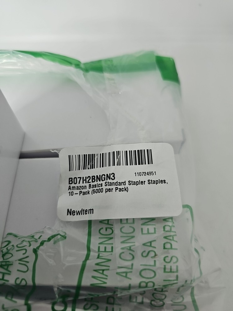 10 - Pack Standard Staple Staples, 5000 Per Pack.