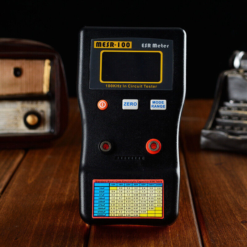 MESR-100 ESR Capacitance Ohm Meter Measuring Capacitance Resistance Volt Tester