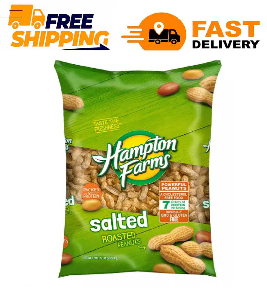 Hampton Farms Salted In-Shell Peanuts, 5 lbs.