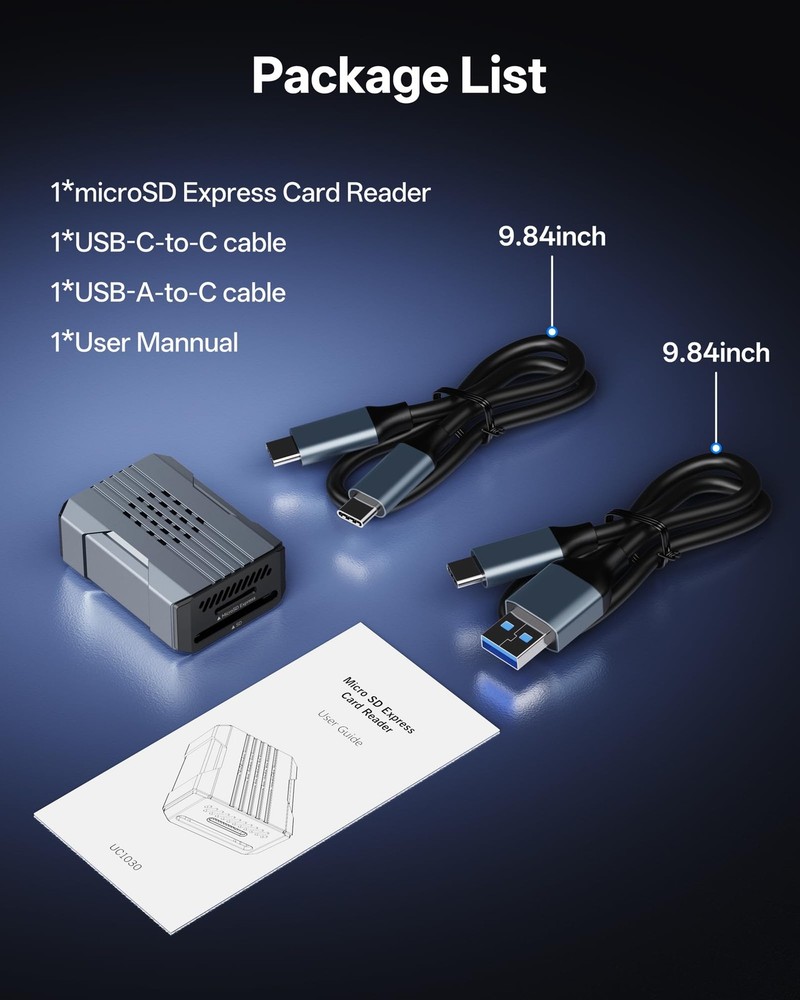 microSD Express Card Reader 880MB/s Read, Selore High Speed SD Card Reader US...