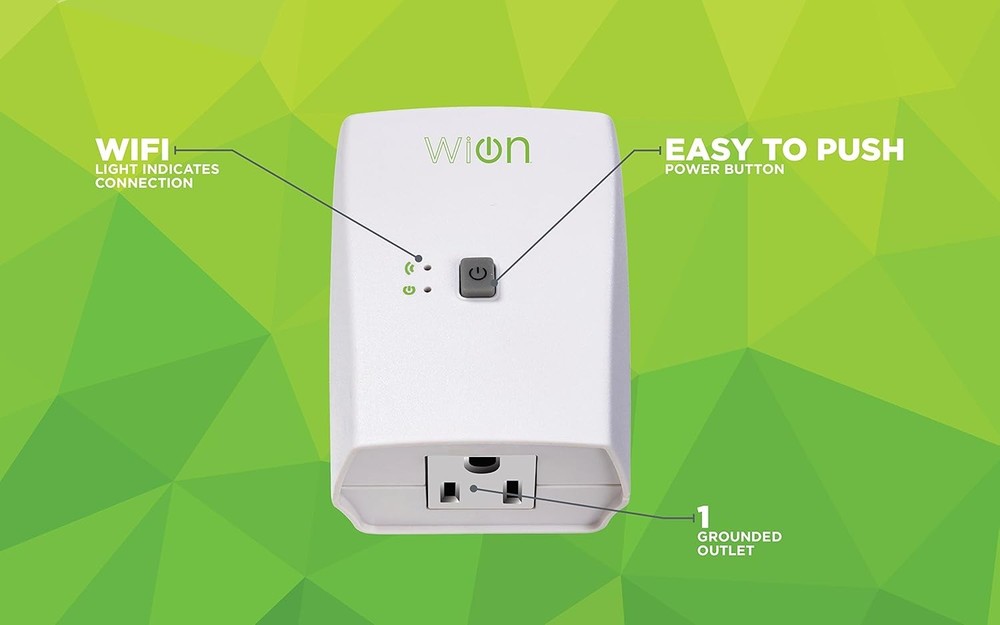 Indoor WiFi Smart Plug with Grounded Outlet