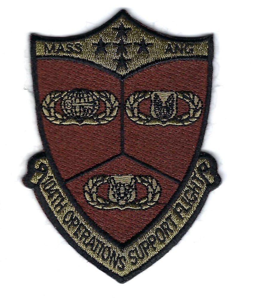PATCH USAF 104TH OPERATIONS SUPPORT FLIGHT MASSACHUSETTS AIR GUARD     DB-6
