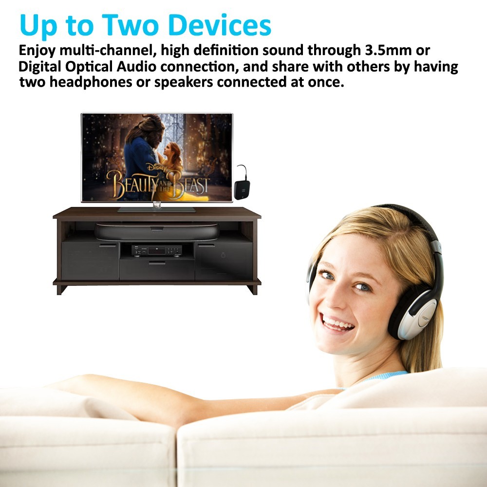 Bluetooth Transmitter Receiver 2 IN 1 Wireless Audio 3.5mm Jack Aux Adapter