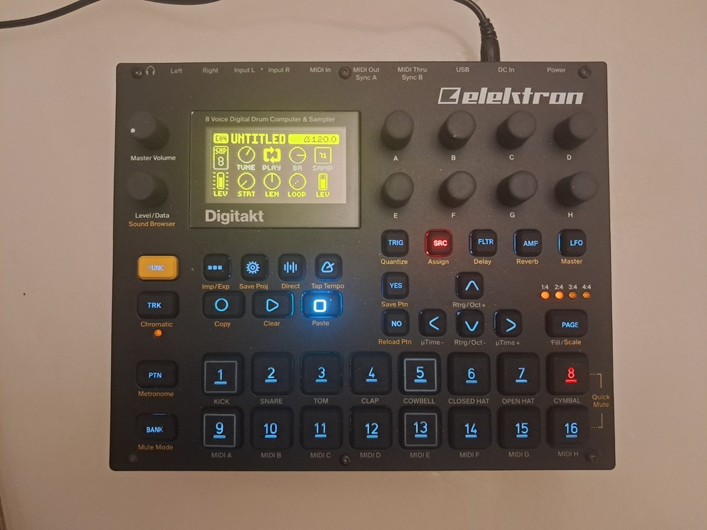Elektron Digitakt 1 8-Track Drum Sampler