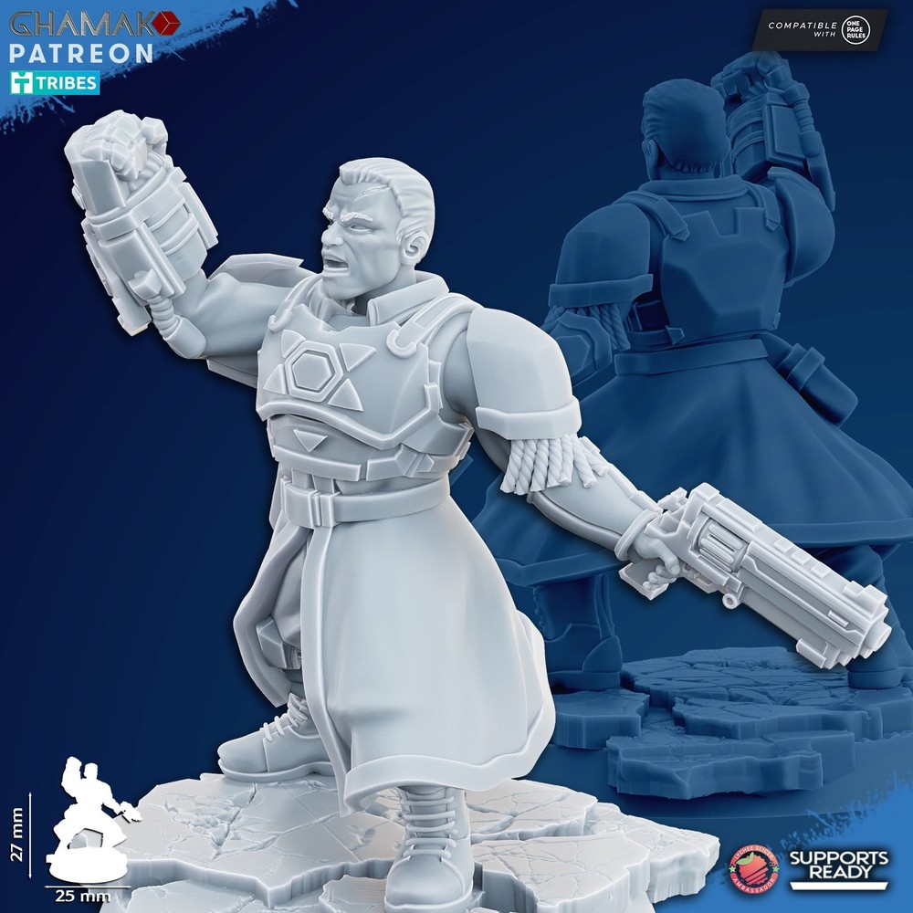 FREEDOM GUARD LIEUTENANT COLONEL WITH GUN